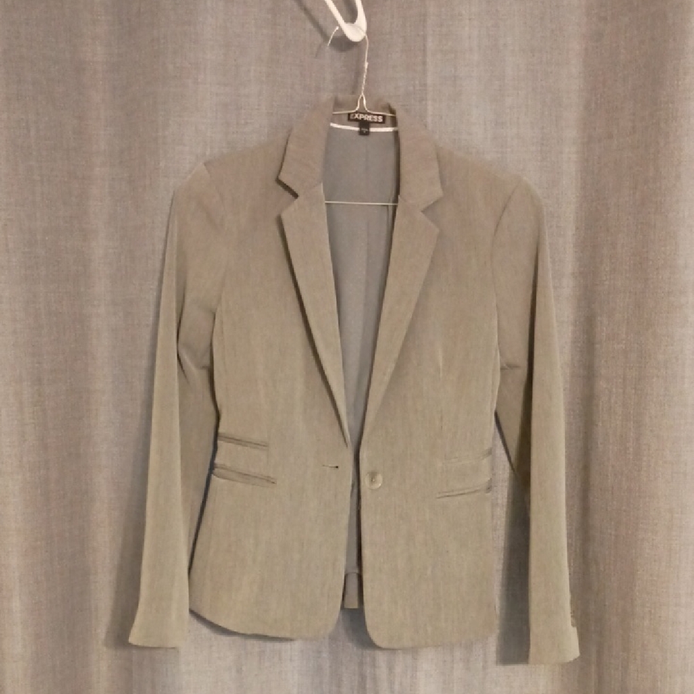 Express Light Gray Women's Blazer